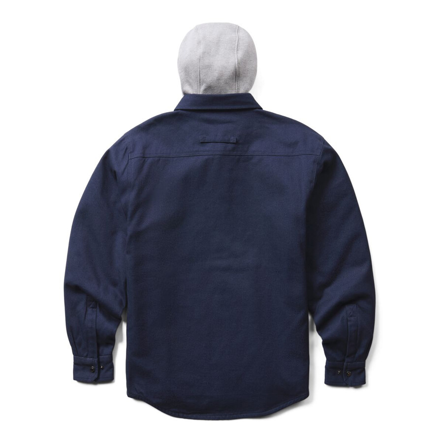wolverine x university of michigan overman hooded canvas-shirt-jacbig amp tall
