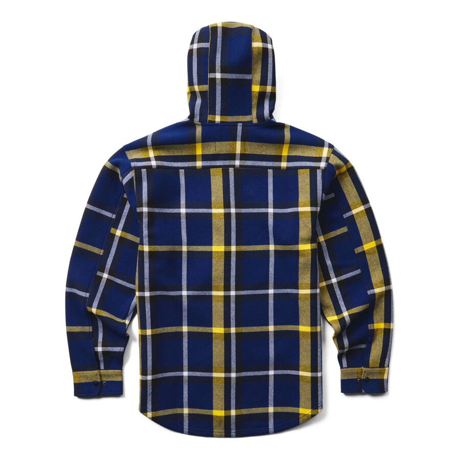 wolverine x university of michigan handsäge hooded flannel shirt-jac