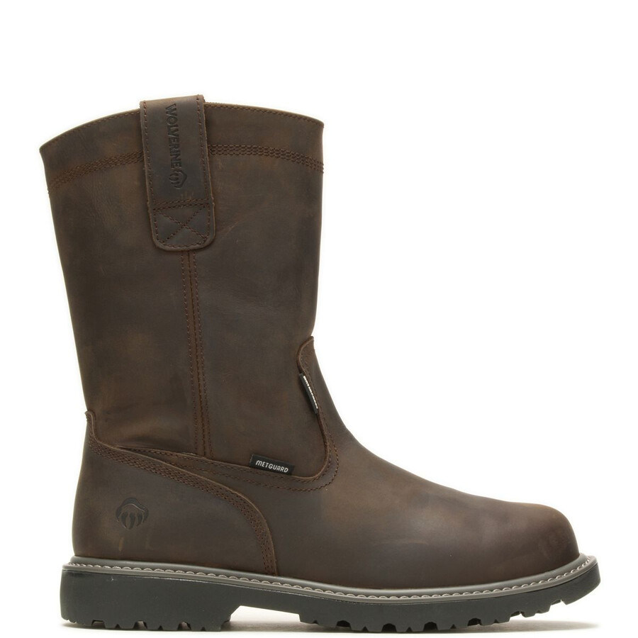 floorhand met-guard steel toe wellington work boot