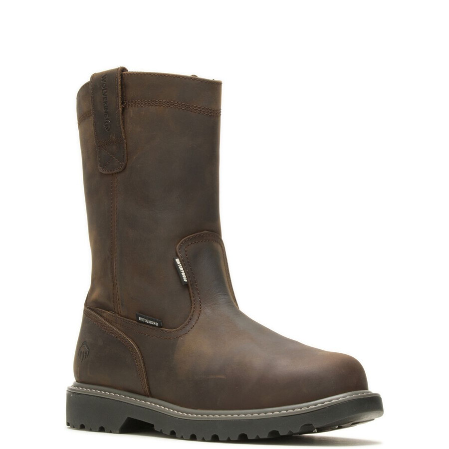 floorhand met-guard steel toe wellington work boot