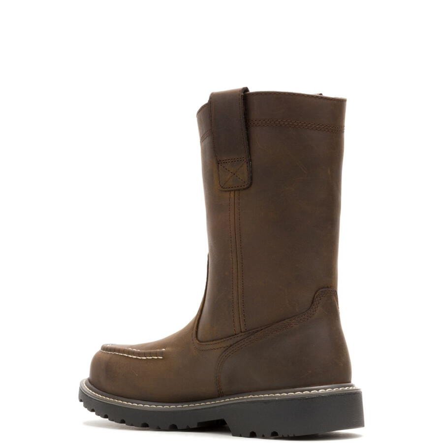floorhand moc-toe steel toe pull-on arbeiten wellington