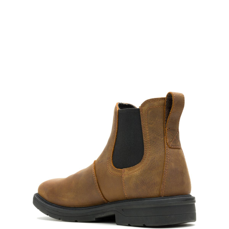 rancher level chelsea slip-on-steel-toe work boot