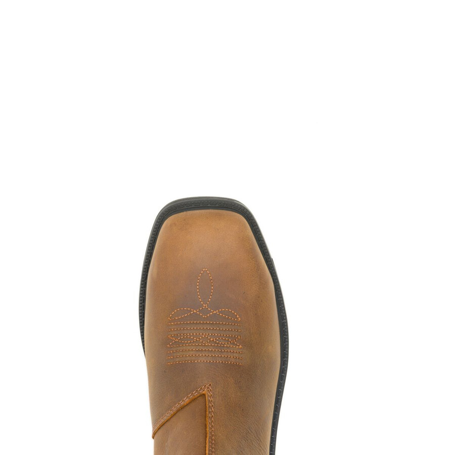 rancher level chelsea slip-on-steel-toe work boot