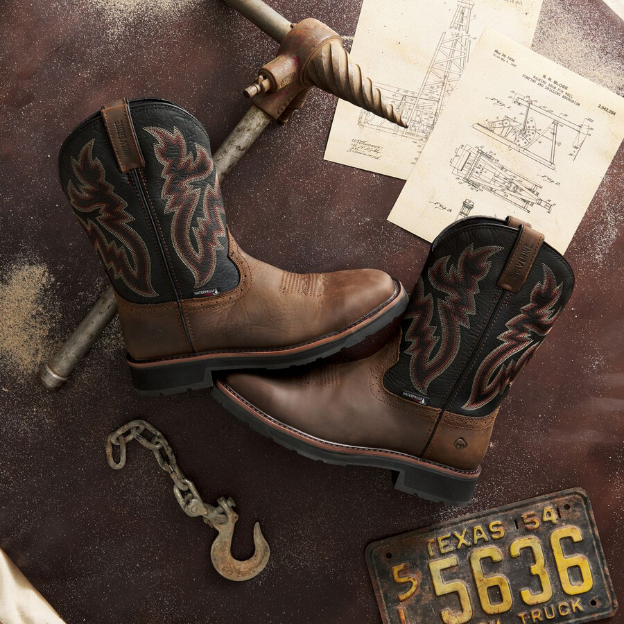rancher waterproof steel-toe wellington