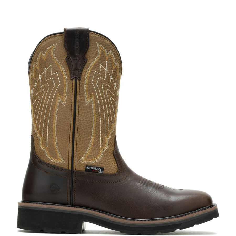 rancher eagle waterproof steel-toe wellington work boot
