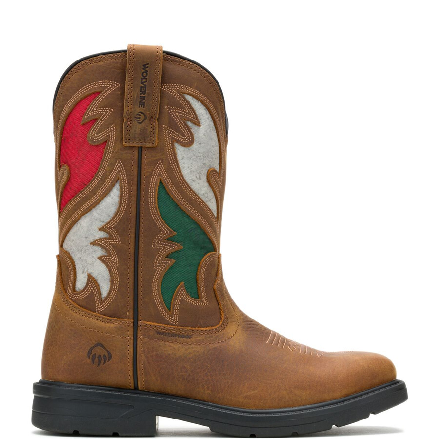 rancher flag stahl zehe wellington work boot