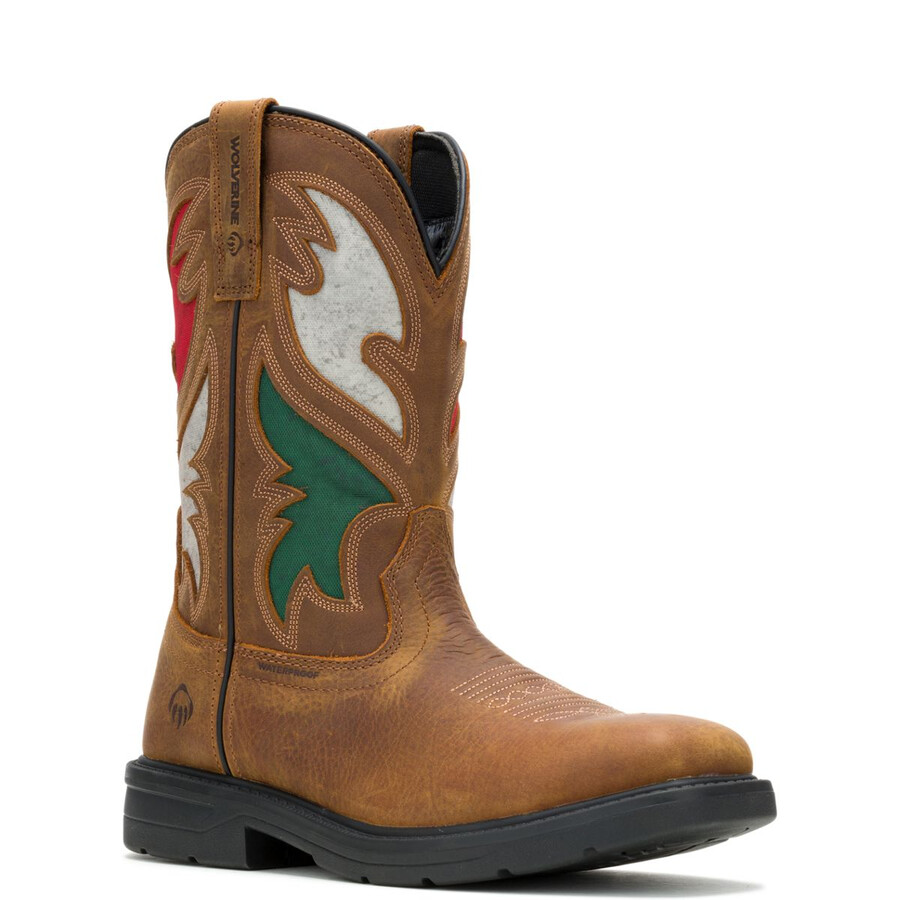 rancher flag stahl zehe wellington work boot