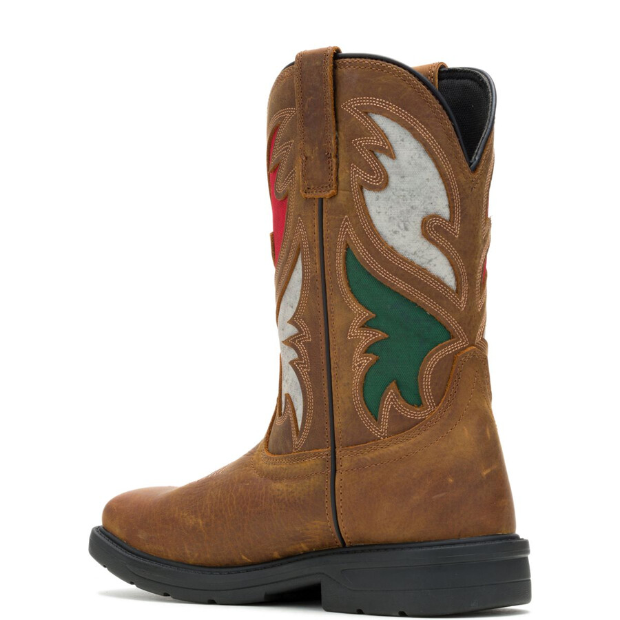 rancher flag stahl zehe wellington work boot