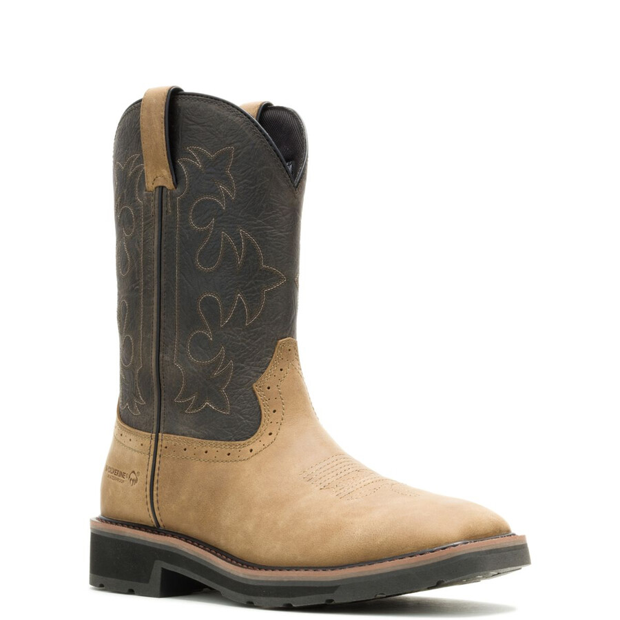 wolverine x jordan davis rancher fleur-de-lis-soft-toe waterproof wellington