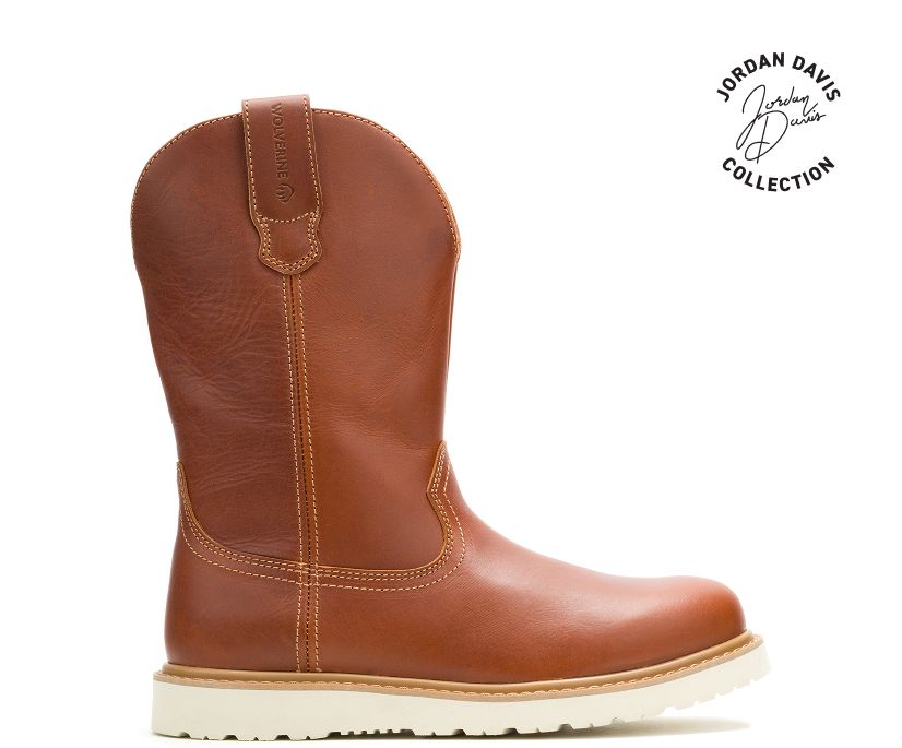 wolverine x jordan davis bronc wedge soft toe wellington
