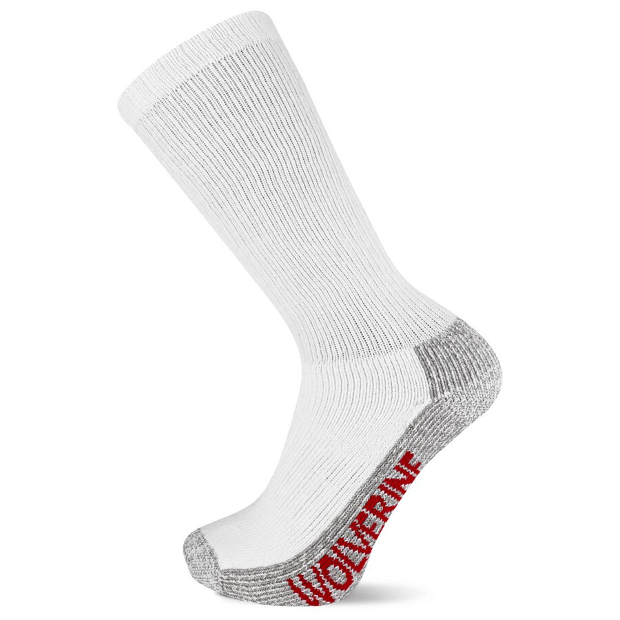 2-pk steel-toe cotton over-the-calf sock